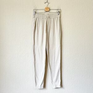 OUTDOOR VOICES CloudKnit Pants Beige Elastic Waist Sweatpants Workout